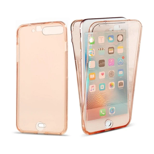IPHONE 5SE FRONT AND BACK TPU ROSE PINK
